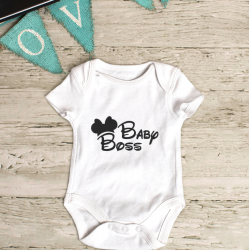 Body personalizat cu mesaj "Baby Boss"