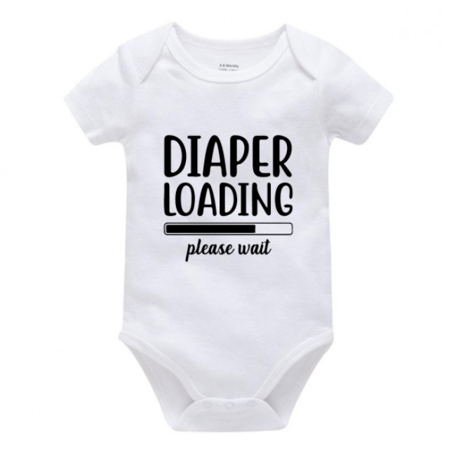 Body personalizat cu mesaj "Diaper loading..please wait"