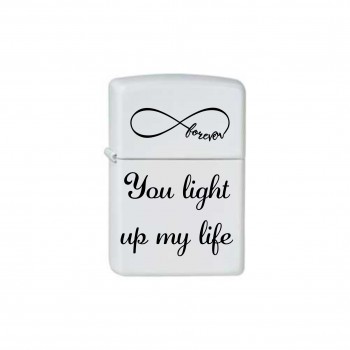 Bricheta personalizata "You light up my life"