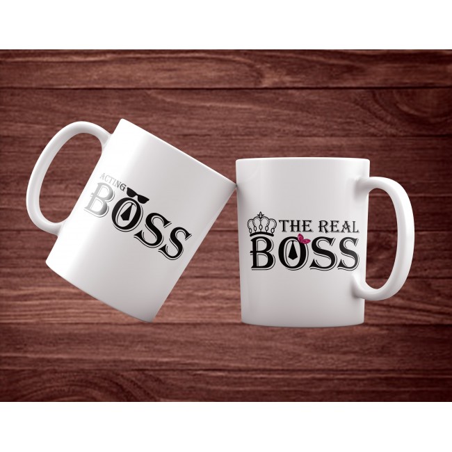Set 2 cani CANI"ACTING BOSS/THE REAL BOSS"	