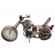 Motocicleta din metal cu ceas