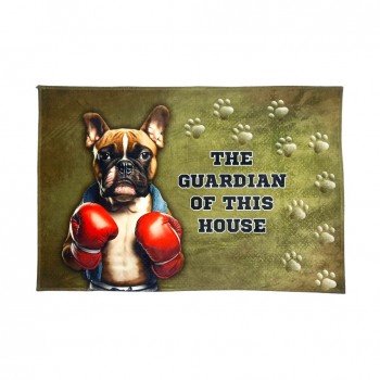 Covoras cu mesaj" The guardian of this house"