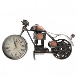 Motocicleta din metal cu ceas