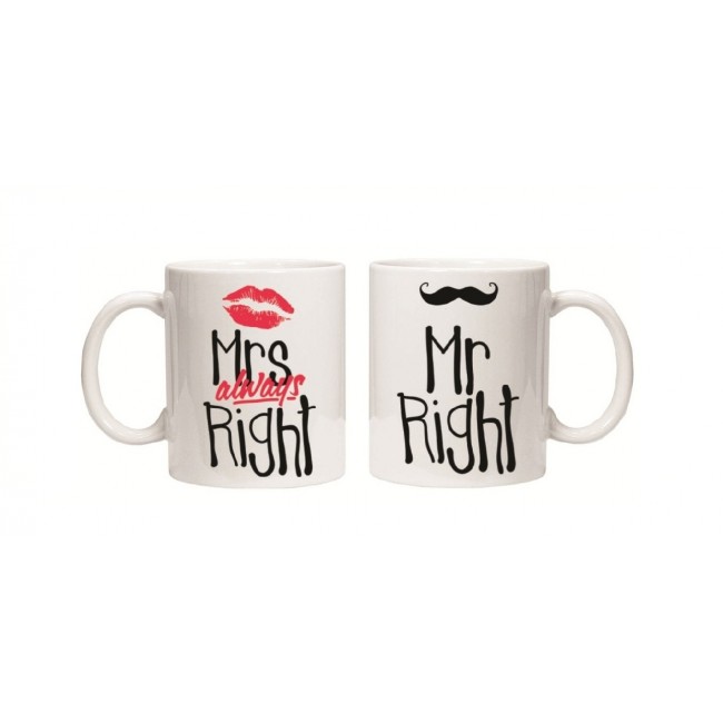 Set cani "Mr Right / Mrs Always Right"