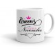 Cana personalizata "Queens are born in ..."