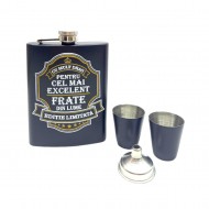 Set plosca "Pentru cel mai excelent frate din lume", 235 ml