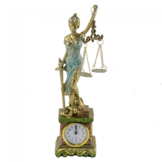 Statueta justitiei cu ceas, 27 cm