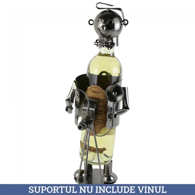 Suport pentru sticla de vin din metal - Fotograf