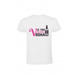 Tricou "V is for vodka"