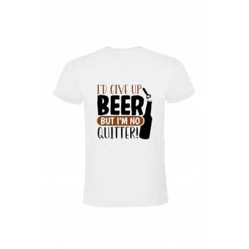 Tricou personalizat" I'd give up beer"