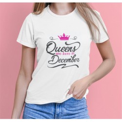 Tricou personalizat "Queens are born in ..."